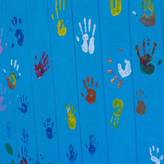 Children hand paintings Mobile case cover