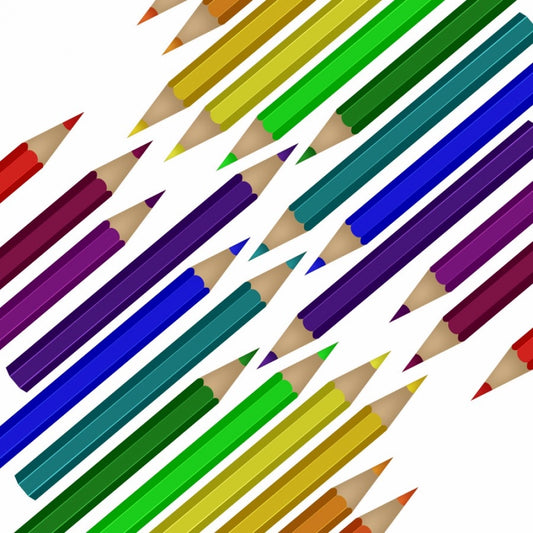 Colorful Pencil Combination Mobile Case Cover