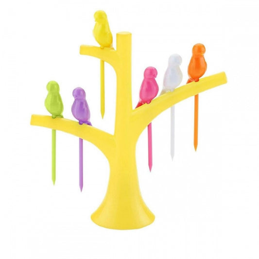 Pack Of_10 Bird Fork Dazzling Colors (Color: Assorted)