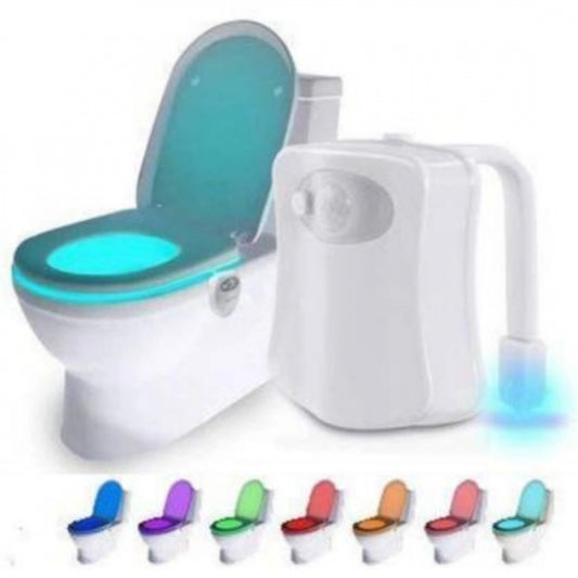 LED Light Sensor Motion Activated Glow Bowl Light Up Sensing Toilet Seat Night Lightning Bowl (Color: Assorted)