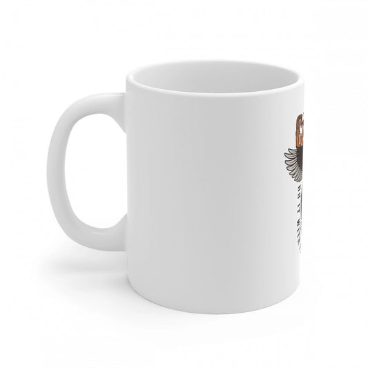 Ceramic Gorila Desing Printed Coffee Mug (Color: White, Capacity:330ml)