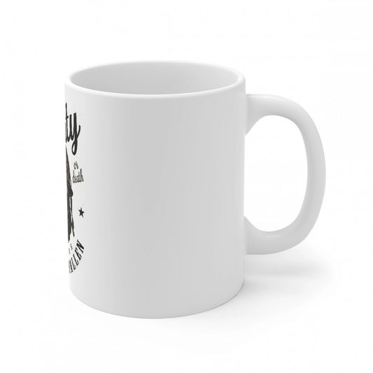 Ceramic Gorila Desing Printed Coffee Mug (Color: White, Capacity:330ml)
