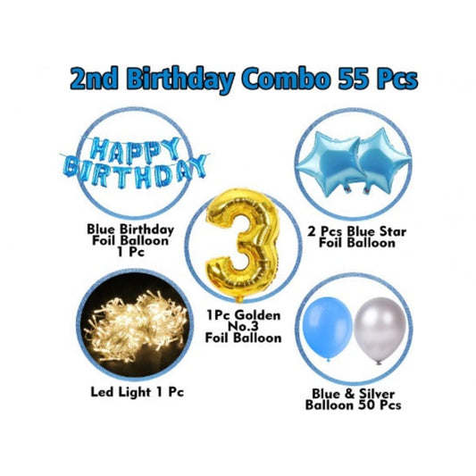 3Rd Birthday Decoration Items For Boys With Fairy Lights (Multicolor)