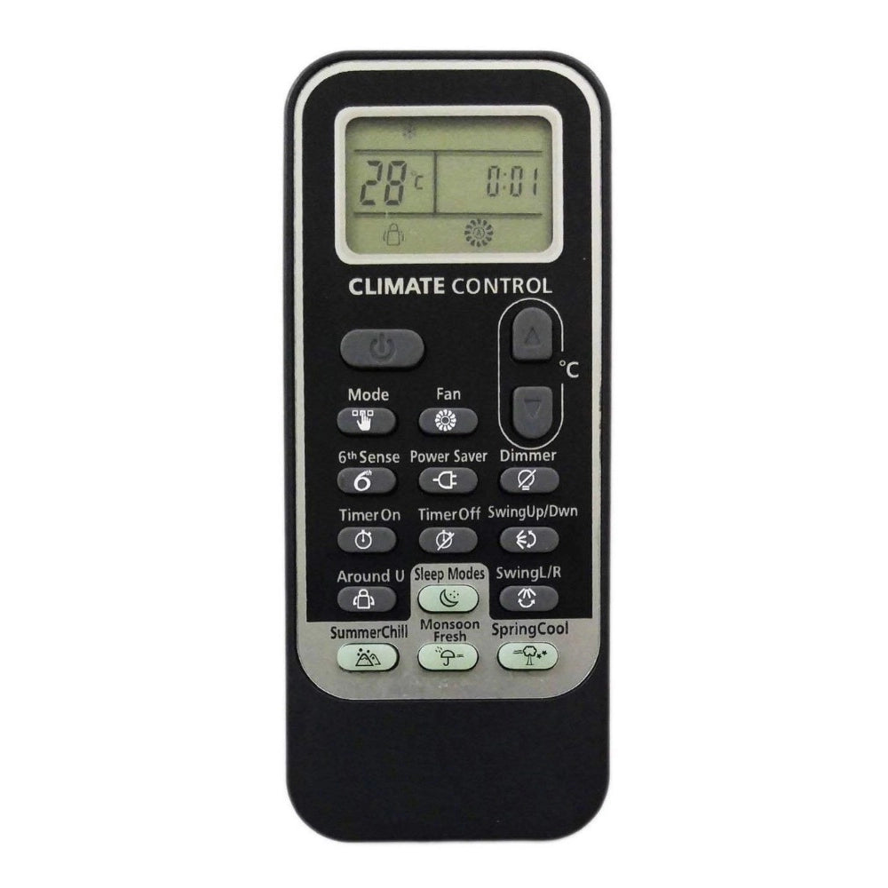 Generic Remote No. 192 (Black), Compatible with Whirlpool AC Remote Control (Exactly Same Remote will Only Work)