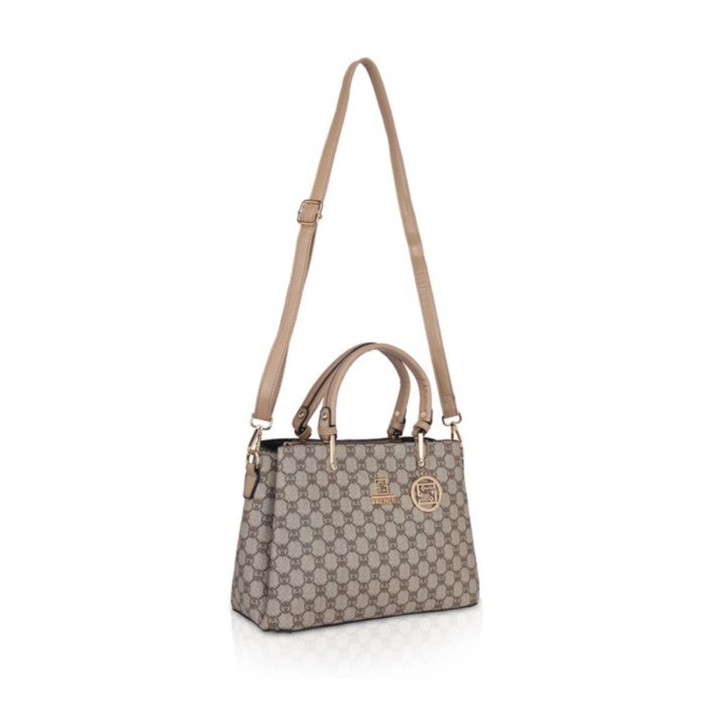 Women's Faux Leather Printed Handbag (Hilver)