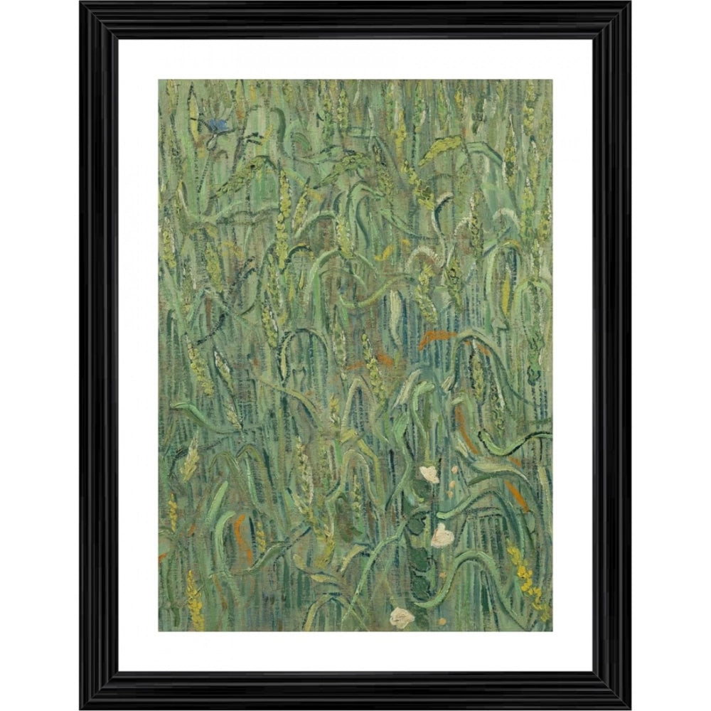 Generic Ears of Wheat 1890 Painting With Wood Photo Frame (Multicolor)