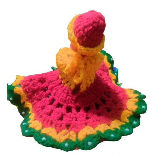 Laddu Gopal Dress Size: 0 To 6 (Red-Yellow-Green)