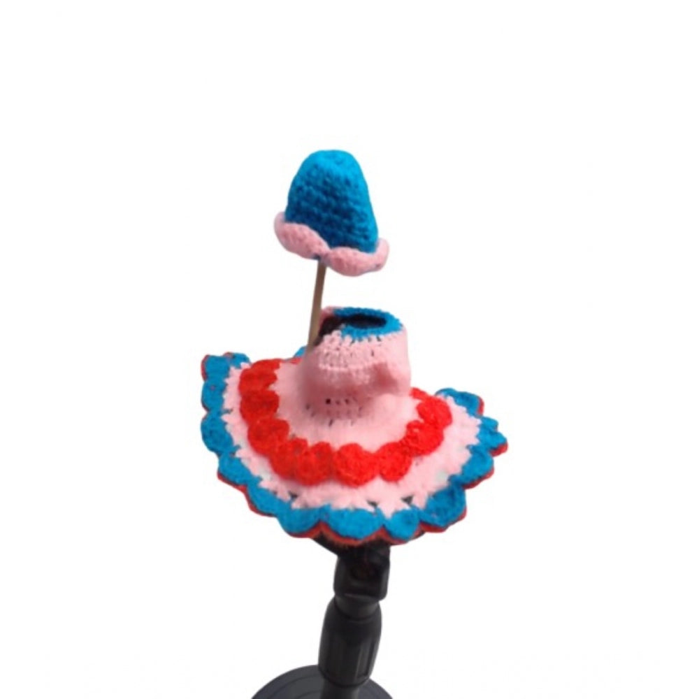 Laddu Gopal Dress Size: 0 To 6 (Baby Pink-Red)