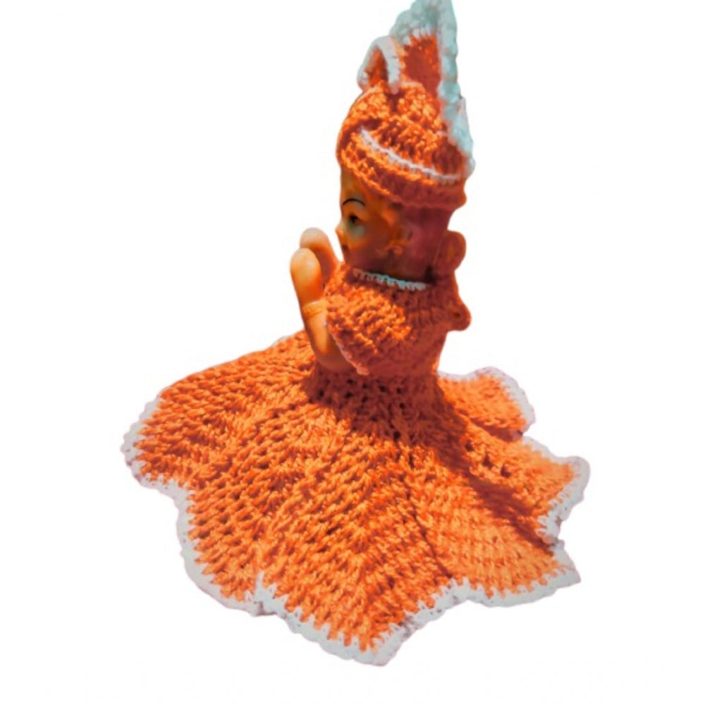 Laddu Gopal Dress Size: 0 To 6 (Orange)