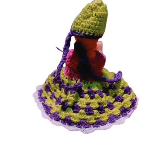 Laddu Gopal Dress Size: 0 To 6 (Yellow-Blue)