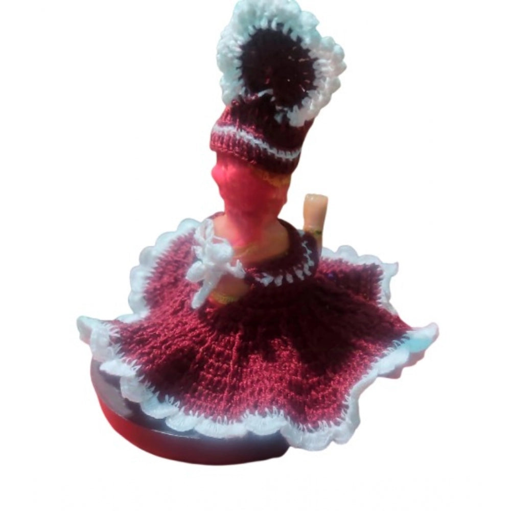 Laddu Gopal Dress Size: 0 To 6 (Maroon)