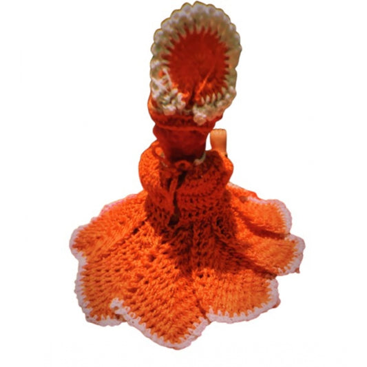 Laddu Gopal Dress Size: 0 To 6 (Orange)