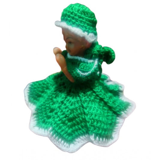 Laddu Gopal Dress Size: 0 To 6 (Green)