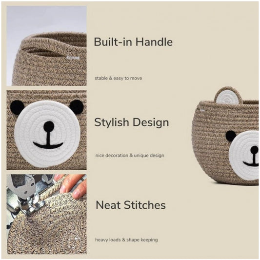 Cotton Bear Shaped Storage Baskets Pack of 1 (Mix)