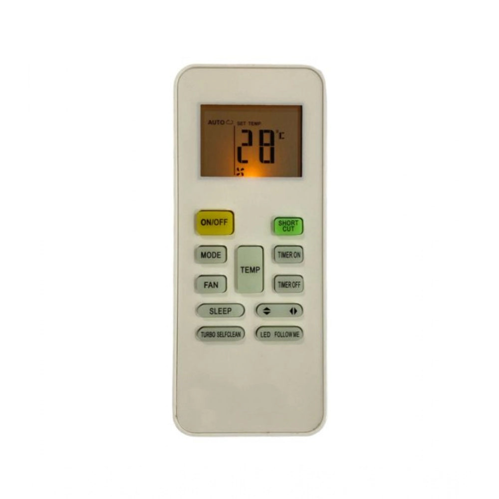 Generic AC Remote No.142 with Backlight Midea AC Remote Control (White)