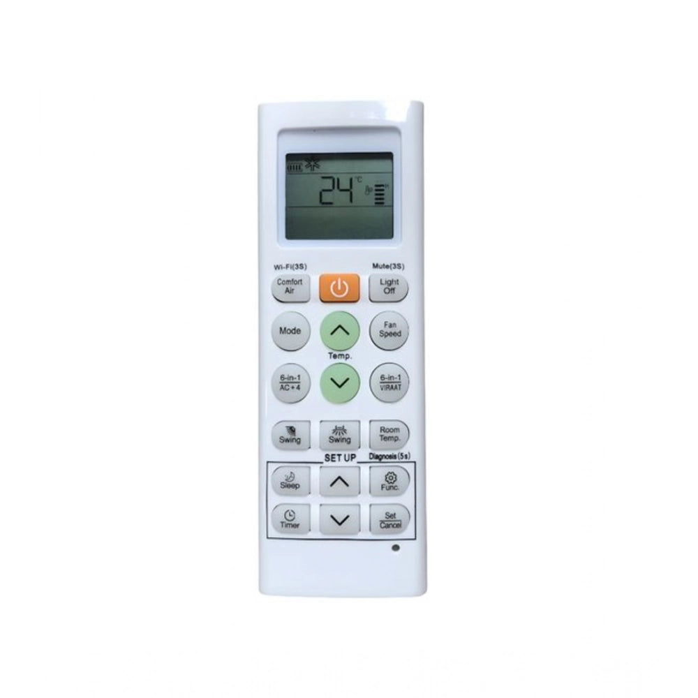 Generic AC Remote No.36S 6-in-1 VIRAAT Mode for LG AC Remote Control (White)