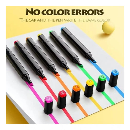 Plastic 24Pcs Colors Art Markers Sketch Pen Dual Tip Artist Art Marker (Multicolor )