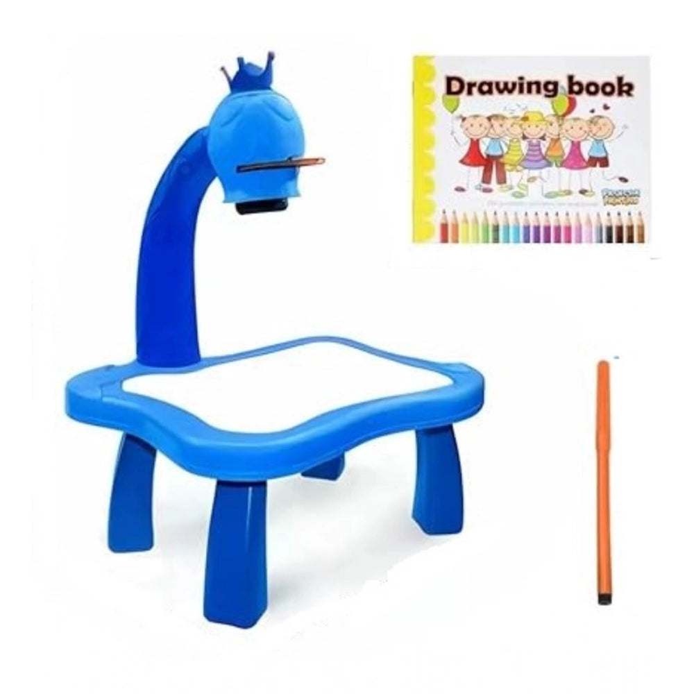 Plastic Drawing Projector Table For Kids (Multicolor )
