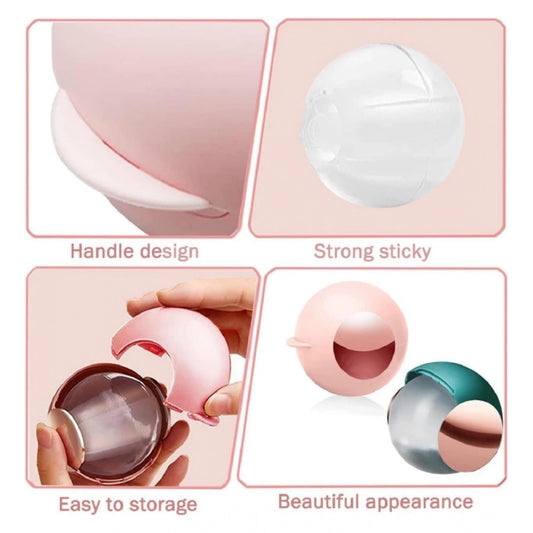 Plastic Remover Sticky Ball for Clothes Gel Lint Roller (Maroon)