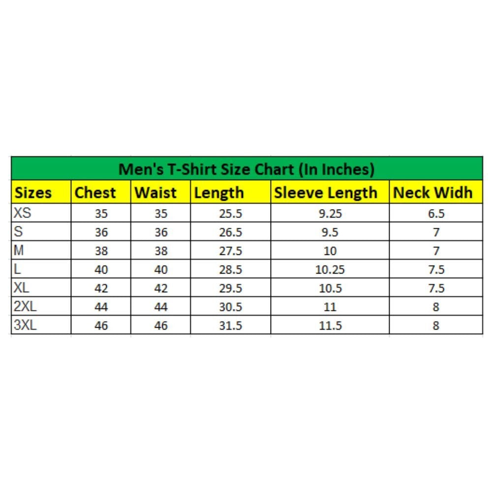 Generic Men's Casual Cotton Blend Printed Round Neck Half Sleeve T-Shirt (Black)