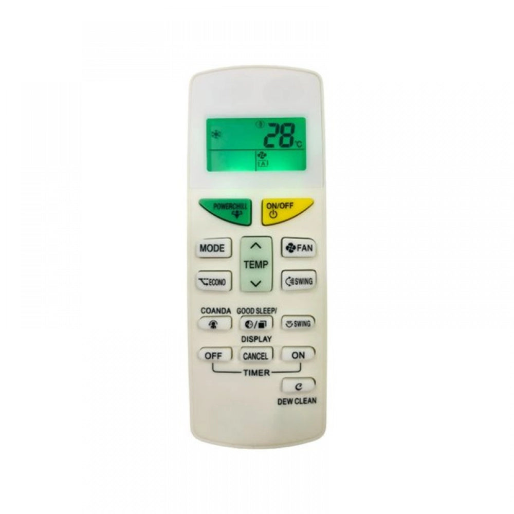 Generic Remote No. 132L (with Backlight), Compatible for Daikin AC Remote Control (Exactly Same Remote Will Only Work)