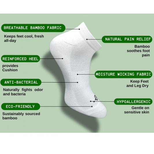 Generic 3_Pair Set Unisex Casual Cotton Printed Low Cut Socks (Multicolor)