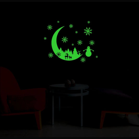 Green Galaxy Of Stars Radium Wall Sticker