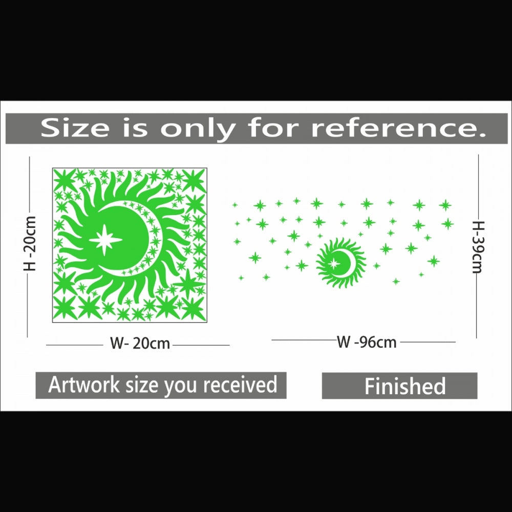 Green Decorative Radium Wall Sticker