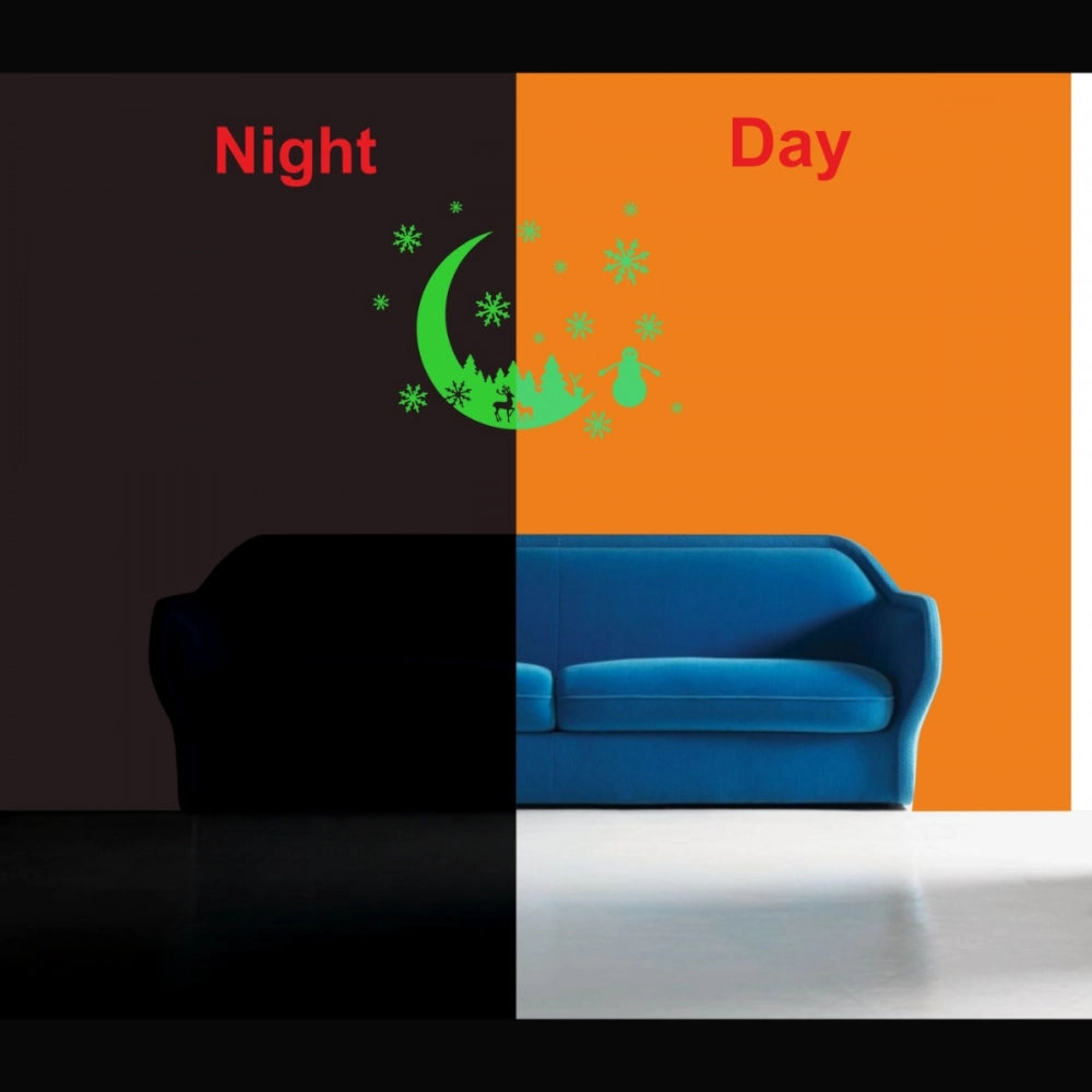 Green Galaxy Of Stars Radium Wall Sticker