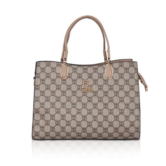 Women's Faux Leather Printed Handbag (Hilver)