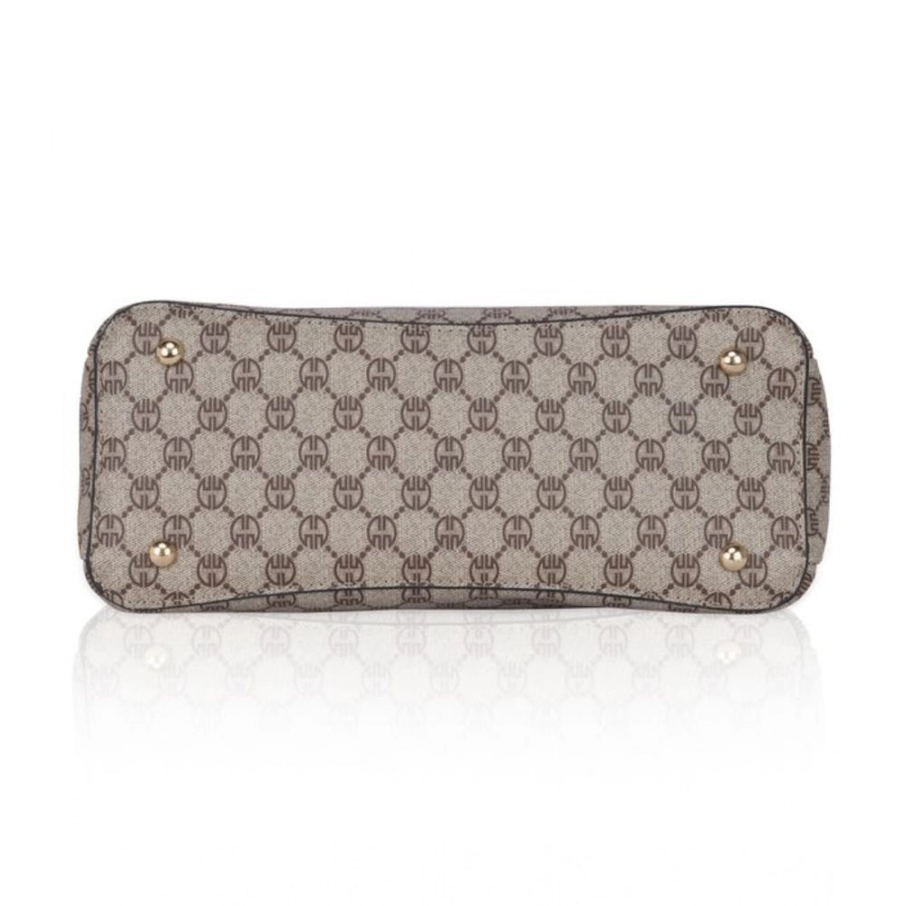 Women's Faux Leather Printed Handbag (Hilver)