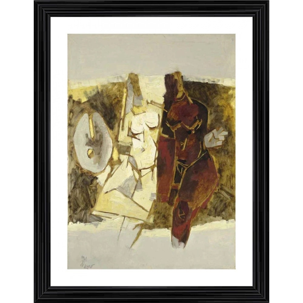 Generic Kobra 1968 Painting With Wood Photo Frame (Multicolor)