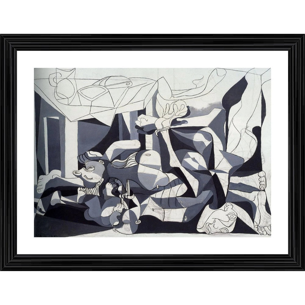 Generic The Charnel House 1945 Painting With Wood Photo Frame (Multicolor)