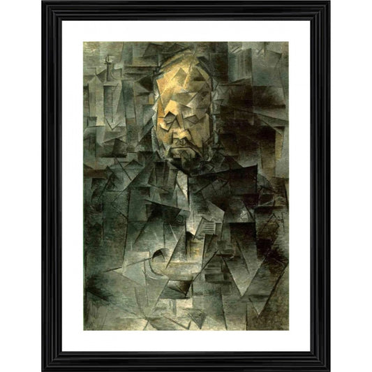 Generic Portrait of Ambroise Vollard 1910 Painting With Wood Photo Frame (Multicolor)