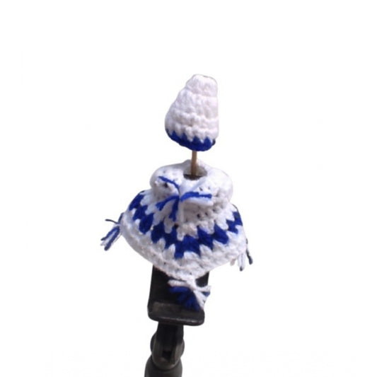 Laddu Gopal Dress Size: 0 To 6 (White-Blue)