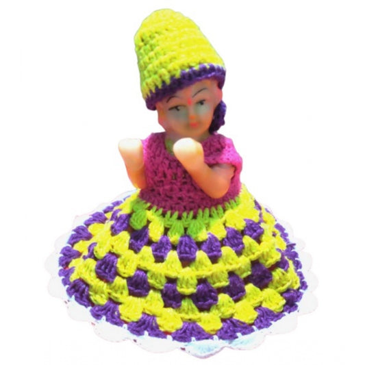 Laddu Gopal Dress Size: 0 To 6 (Yellow-Blue)