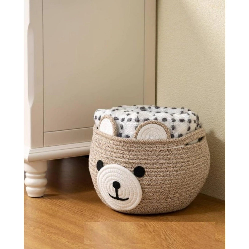 Cotton Bear Shaped Storage Baskets Pack of 1 (Mix)