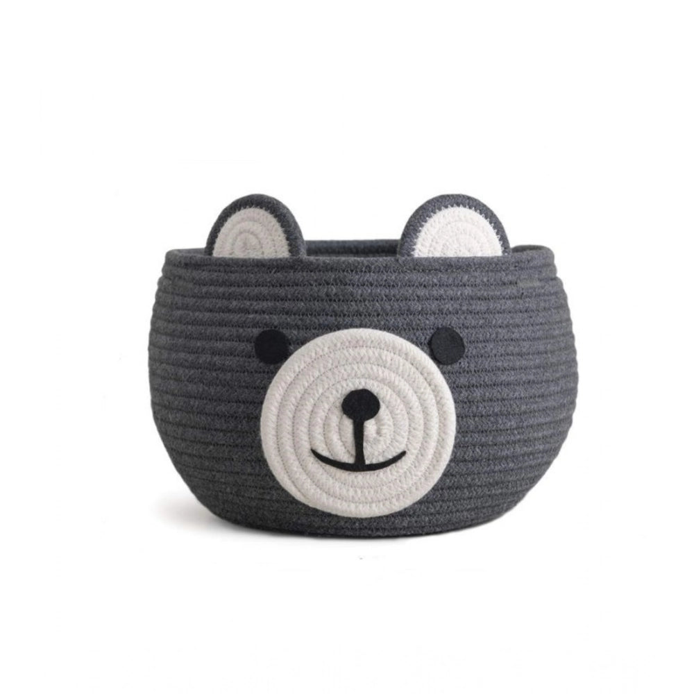 Cotton Bear Shaped Storage Baskets Pack of 1 (Grey)