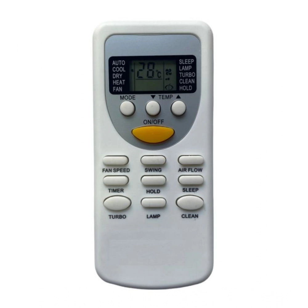 Generic AC Remote No.49 No Backlight Videocon AC Remote Control (White)