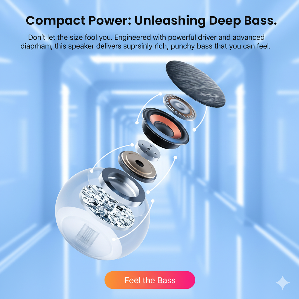 Wireless M3 Bluetooth Speaker (Multicolor)