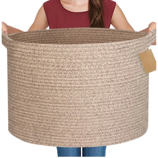 Cotton Kidi 14x12 Inch Pack of 1 Storage Basket For Clothes (Kidi)